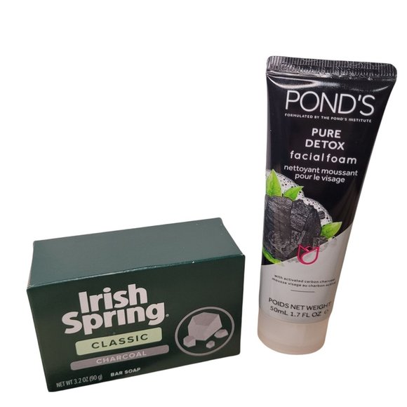 FREE with Purchase - Charcoal Activated Body & Face 2-Piece Skin Care Set - Picture 1 of 5